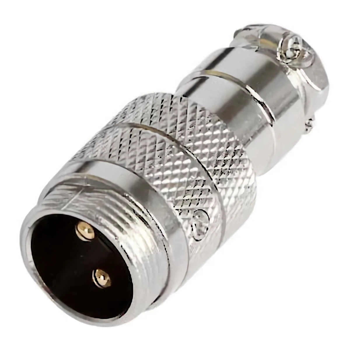 Ficha Conector Gx16 2 Pines Macho Aviacion A Cable Ficha Conector Gx16 2 Pines Macho Aviacion A Cable