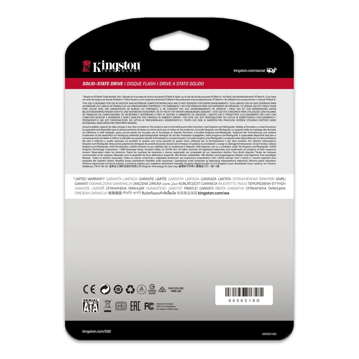 Detalles accesorios de Disco Ssd Estado Solido 480Gb 2,5 Kingston A400 Sa400S37