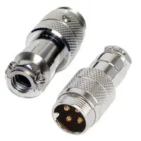 Ficha Conector Gx16 4 Pines Macho Aviacion A Cable Ficha Conector Gx16 4 Pines Macho Aviacion A Cable