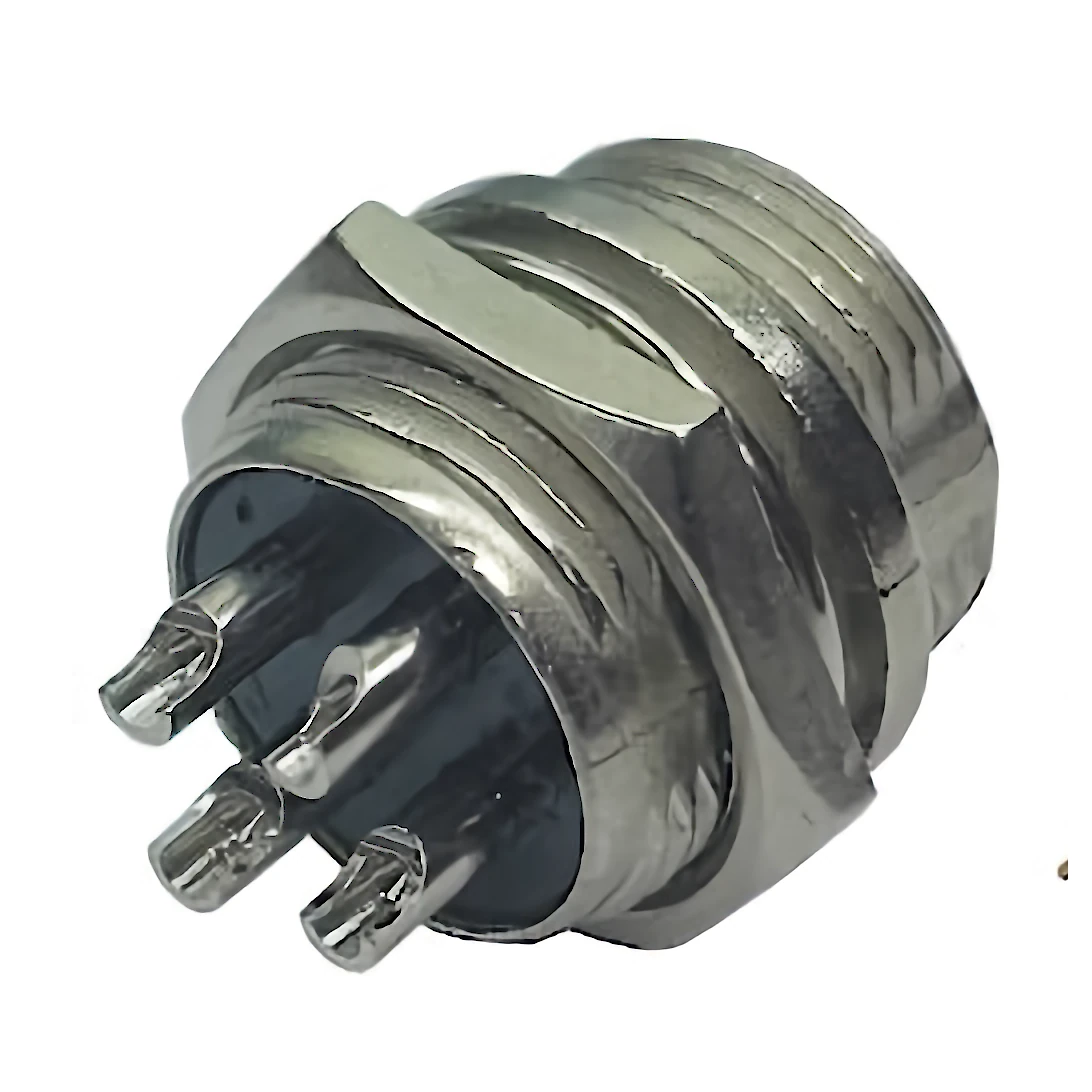 Ficha Conector Gx16 4 Pines Macho Aviacion A Chasis Ficha Conector Gx16 4 Pines Macho Aviacion A Chasis