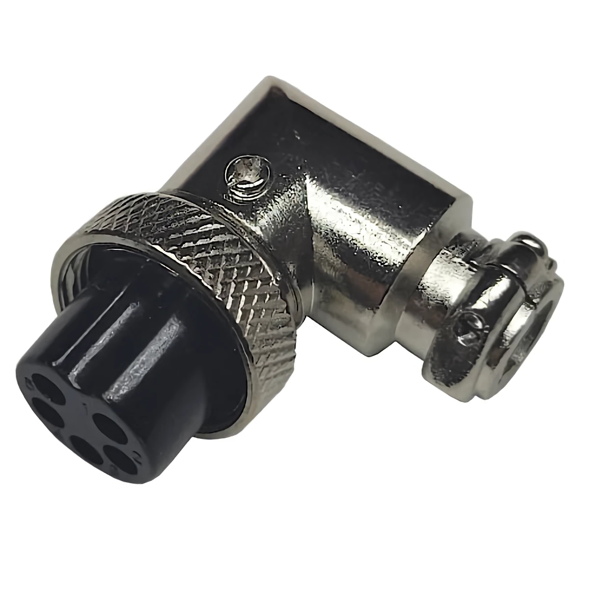 Ficha Conector Gx16 5 Pines Hembra Aviacion A Cable 90 Grados Ficha Conector Gx16 5 Pines Hembra Aviacion A Cable 90 Grados