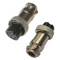 Ficha Conector Gx16 7 Pines Hembra Aviacion A Cable Ficha Conector Gx16 7 Pines Hembra Aviacion A Cable