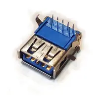 Conector Ficha Usb 3.0 A Hembra A Chasis 90 Grados Conector Ficha Usb 3.0 A Hembra A Chasis 90 Grados