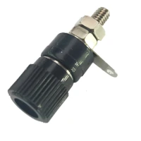 Ficha Banana Hembra Jack Tipo Binding Post Mini A Chasis Negro