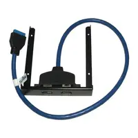 Placa Slot Delantero Bahia 3,5 Pulg Usb 3.0 Con 2 Salidas