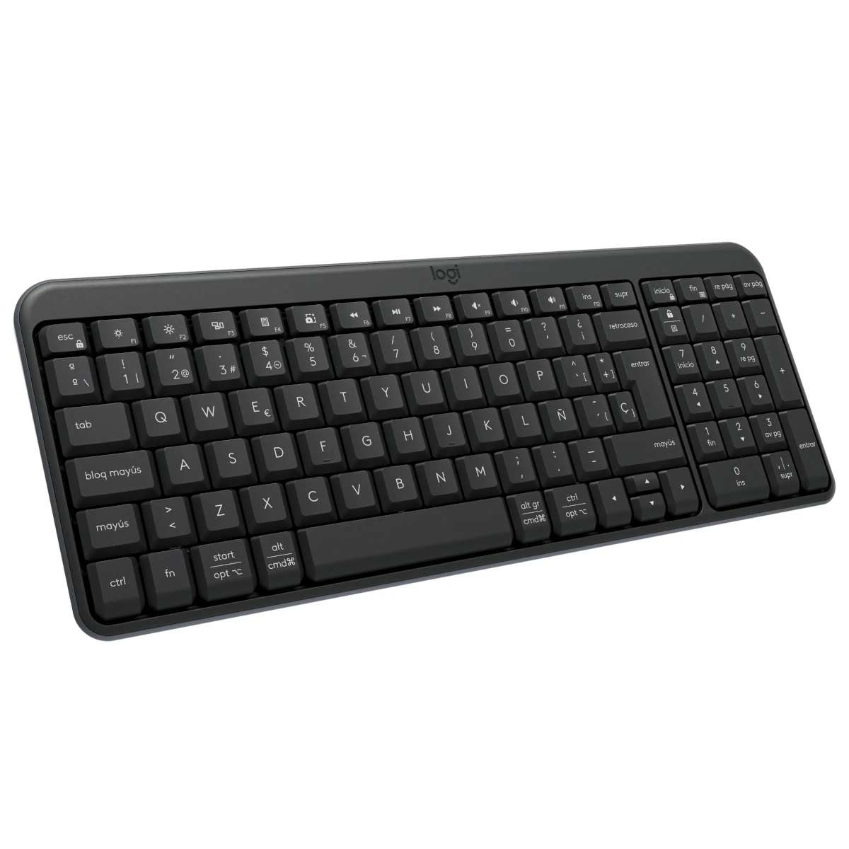 Teclado Bluetooth Logitech K250 Compacto Espanol Negro
