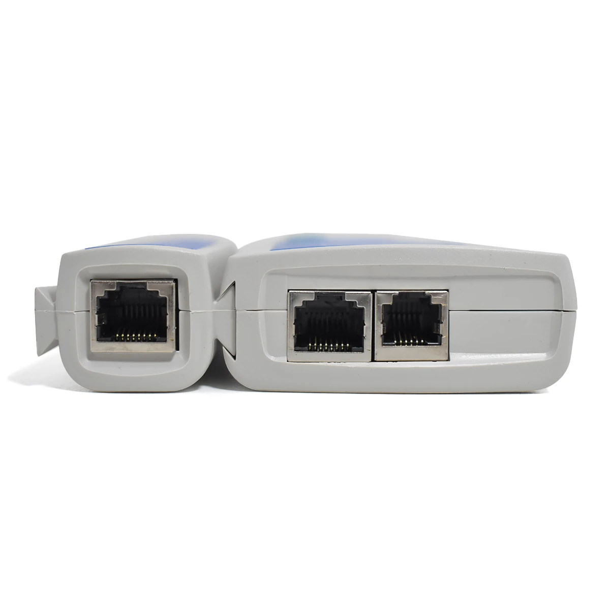 Vista lateral de Tester De Red Para Rj45 Y Rj11 Digital Nisuta Con Funda