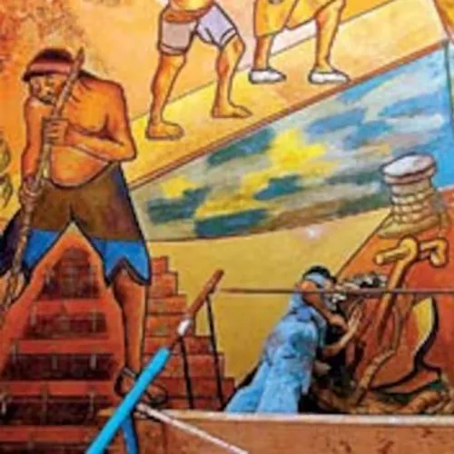 Mural en la Galerí­a San José de Flores